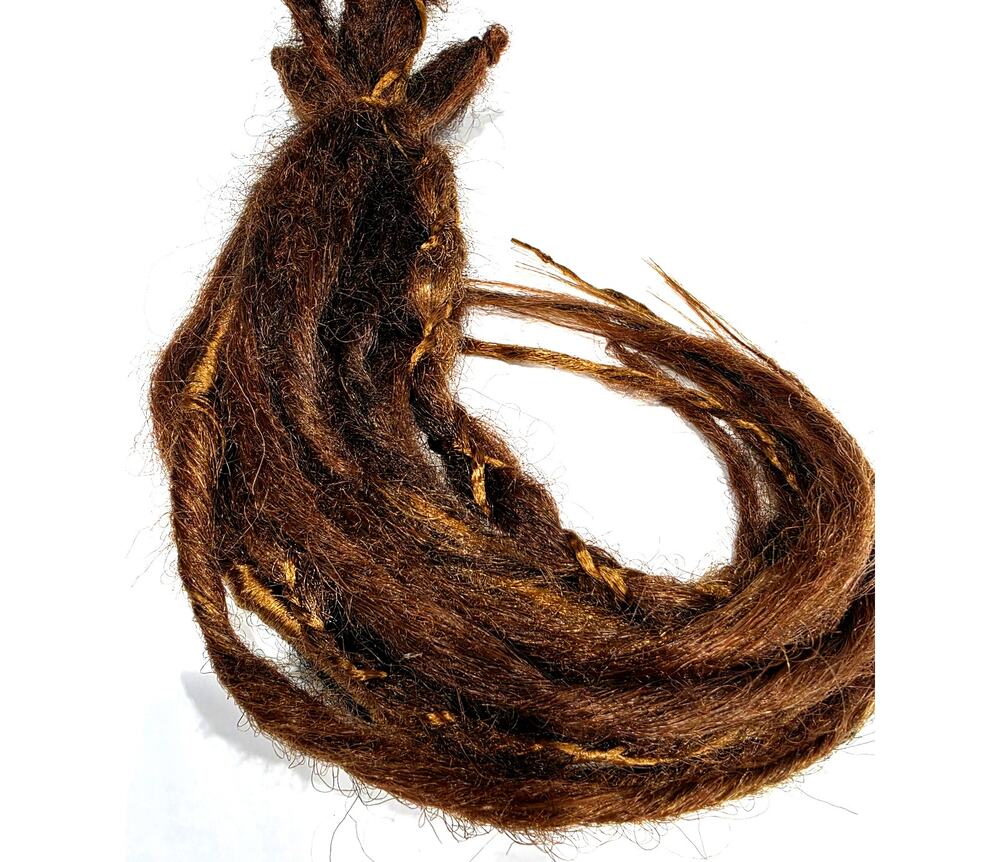 10 SE Single Ended Auburn Brown Mix Dreads Dreadlocks Hair Extensions